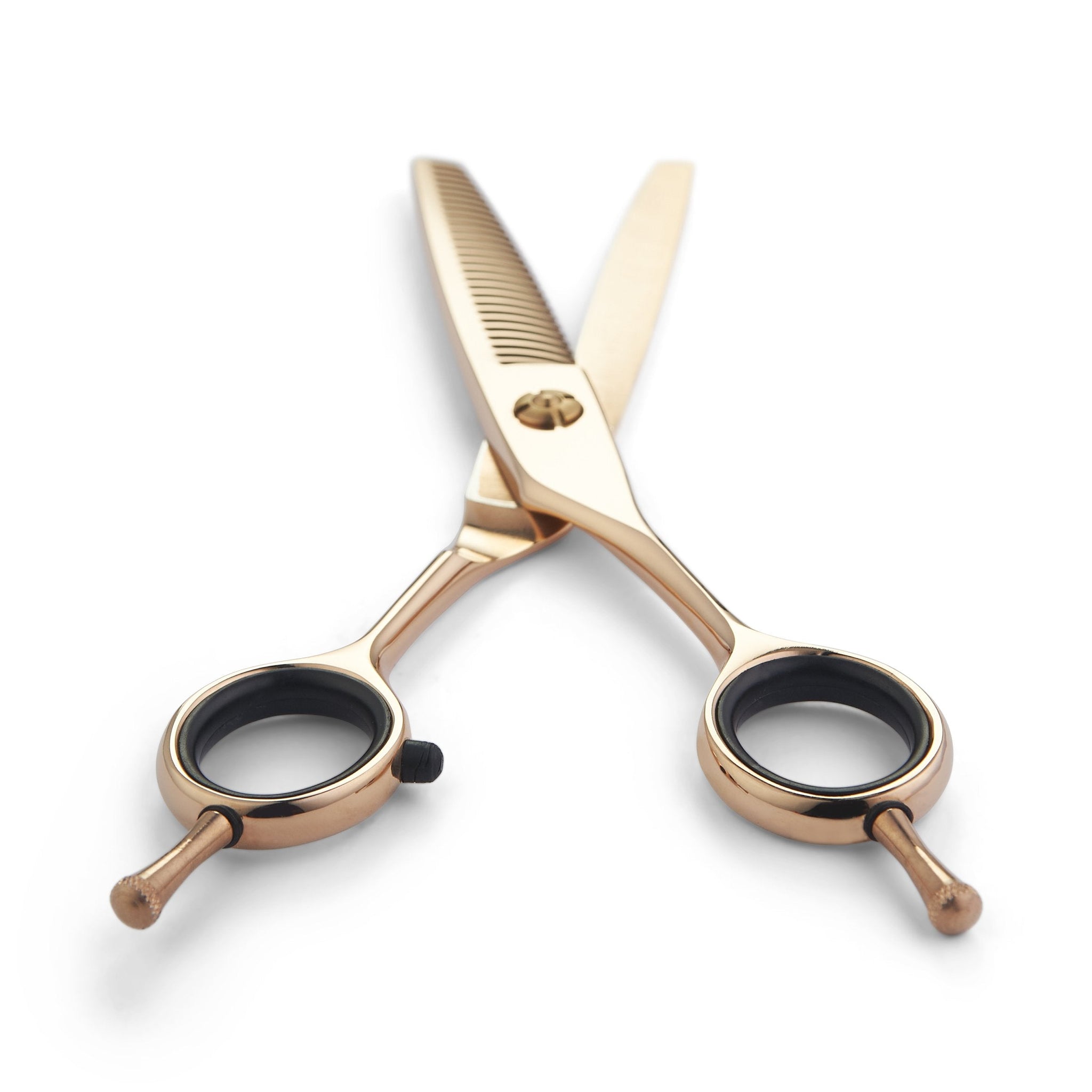 Matsui Offset Drop Handle Shear Thinner Combo - Rose Gold - Scissor Tech USA (4690559369282)
