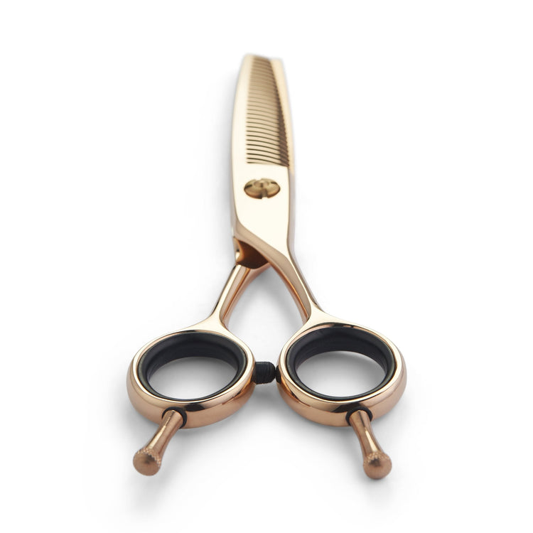 Matsui Offset Drop Handle Shear Thinner Combo - Rose Gold - Scissor Tech USA (4690559369282)