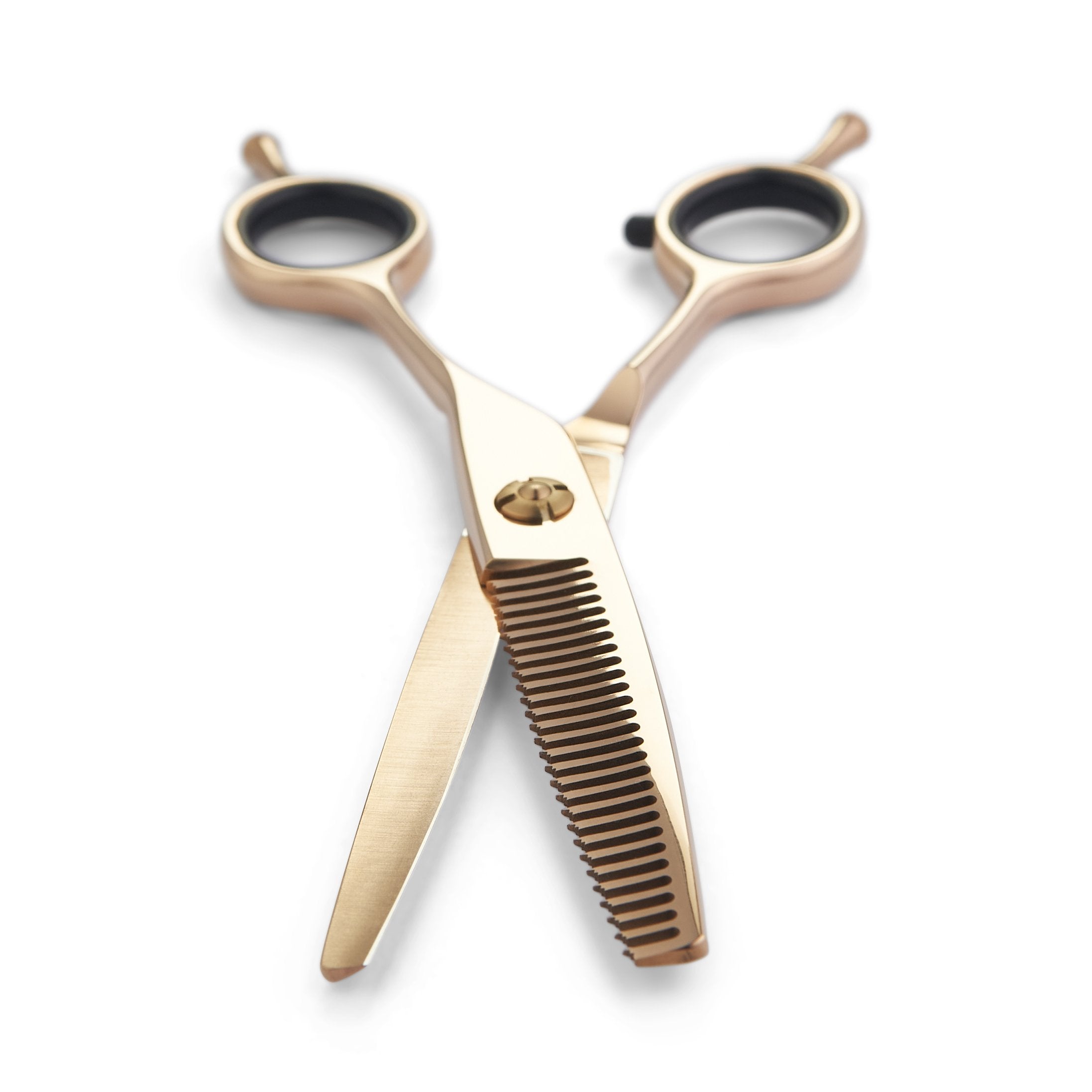 Matsui Offset Drop Handle Shear Thinner Combo - Rose Gold - Scissor Tech USA (4690559369282)